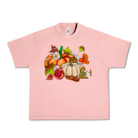 Salmon pumpkins daisies and fall leaf's ado Urban Heavy Tee - AdoDesignShop