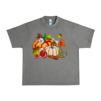 Tornado pumpkins daisies and fall leaf's ado Urban Heavy Tee - AdoDesignShop
