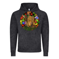 Vintage Black Brown Cow Christmas Vintage Hoodie - RanaPortraitStore