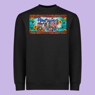 American Babe Heavyweight Sweatshirt Designed By Artiststas