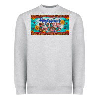 Heather Grey american babe Heavyweight Sweatshirt - Artiststas