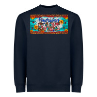 Navy american babe Heavyweight Sweatshirt - Artiststas