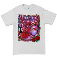 Dove Grey nursing is a work of heart Premium Tee - RanaPortraitStore