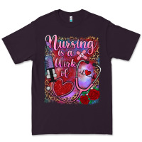 Plum nursing is a work of heart Premium Tee - RanaPortraitStore