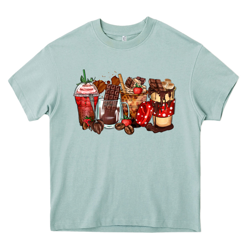 Hot Chocolate Coffee Cups Heavy Core Tee by Zillion Design Studio | Teevron