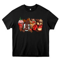 Black hot chocolate coffee cups Heavy Core Tee - Zillion Design Studio