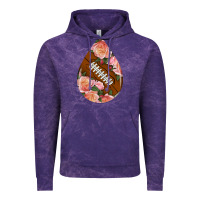 Cloud Purple american football and western roses teardrop Vintage Hoodie - BundleAndBundleShop