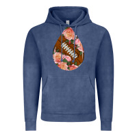 Vintage Denim american football and western roses teardrop Vintage Hoodie - BundleAndBundleShop