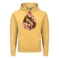 Vintage Mustard american football and western roses teardrop Vintage Hoodie - BundleAndBundleShop