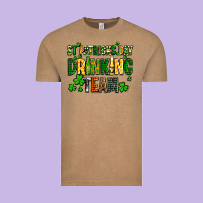 St Patricks Day Drinking Team Vintage Tee Designed By Adodesignshop