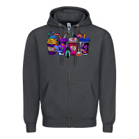 Smoke gaming coffee cups Zipper Hoodie - NancyCooperArtShop