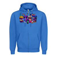 True Royal gaming coffee cups Zipper Hoodie - NancyCooperArtShop