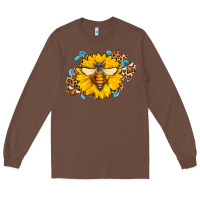 Chestnut bee sunflower leopard Long Sleeve Tee - Jasminsmagicworld