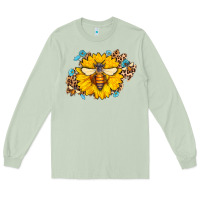 Matcha bee sunflower leopard Long Sleeve Tee - Jasminsmagicworld