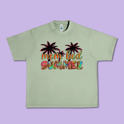 Mom Bod Summer With Palms Urban Heavy Tee Designed By Artiststas