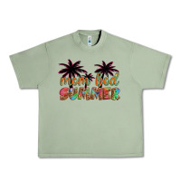 Oil Green mom bod summer with palms Urban Heavy Tee - Artiststas
