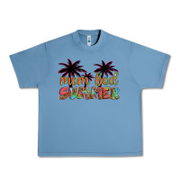 Pebble Blue mom bod summer with palms Urban Heavy Tee - Artiststas