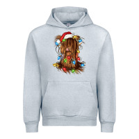 Heather Grey christmas heifer cow gnome Urban Hoodie - CowGirlArtShop