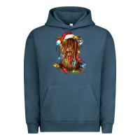Pigment Midnight Navy christmas heifer cow gnome Urban Hoodie - CowGirlArtShop