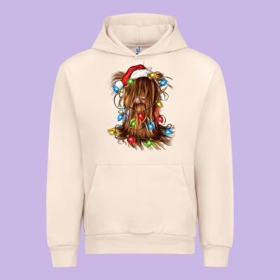 Christmas Heifer Cow Gnome Urban Hoodie Designed By Cowgirlartshop