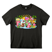 Asphalt beach summer coffee cups Heavy Core Tee - Zillion Design Studio