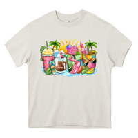Cream beach summer coffee cups Heavy Core Tee - Zillion Design Studio