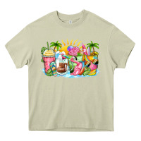 Mossy beach summer coffee cups Heavy Core Tee - Zillion Design Studio