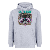 Heather Grey cute but feral Heavyweight Hoodie - Artiststas