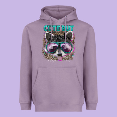 Cute But Feral Heavyweight Hoodie Designed By Artiststas