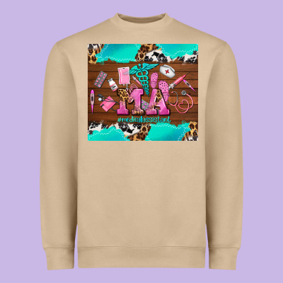 Ma Medical Assistant And Elements Heavyweight Sweatshirt Designed By Adodesignshop