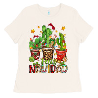 Bone christmas cactus feliz navidad Ladies Tee - Zillion Design Studio