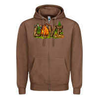 Chestnut camping love Zipper Hoodie - NancyCooperArtShop