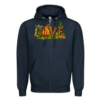 Navy camping love Zipper Hoodie - NancyCooperArtShop