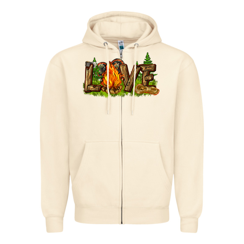 Camping Love Zipper Hoodie by NancyCooperArtShop | Teevron