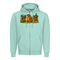 Seafoam camping love Zipper Hoodie - NancyCooperArtShop