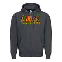 Smoke camping love Zipper Hoodie - NancyCooperArtShop