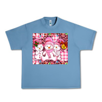 Pebble Blue pink snowgirls Urban Heavy Tee - AdoDesignShop