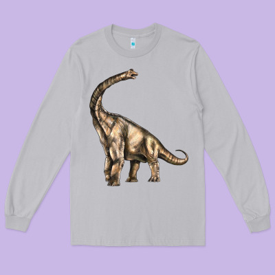 Brachiosaurus Long Sleeve Tee Designed By Lillyallendesigns