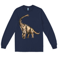 Navy Brachiosaurus Long Sleeve Tee - LillyAllenDesigns