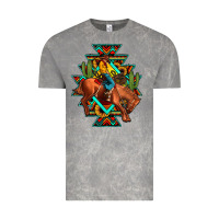 Cloud Rock aztec rodeo cowboy Vintage Tee - JahusDesignShop