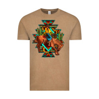 Vintage Coffee aztec rodeo cowboy Vintage Tee - JahusDesignShop