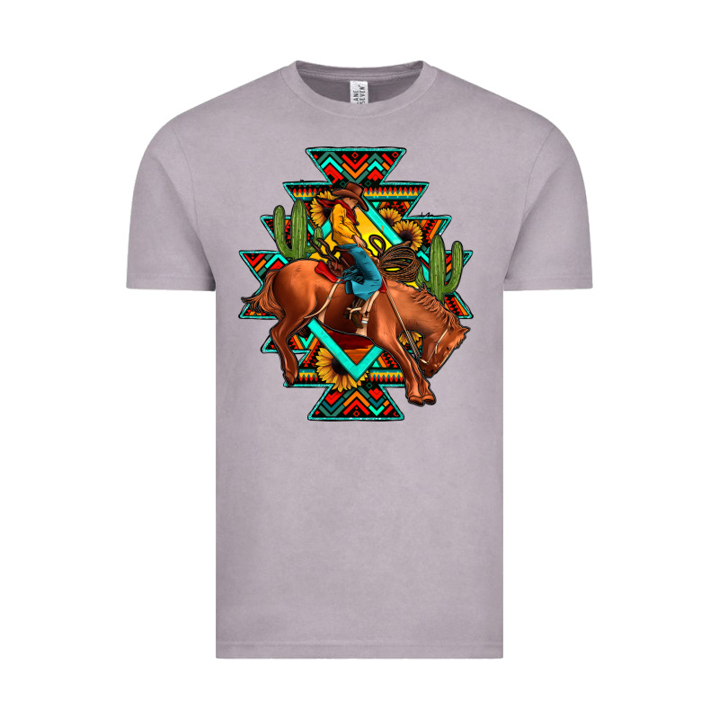 Aztec Rodeo Cowboy Vintage Tee by JahusDesignShop | Teevron