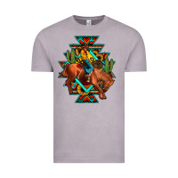 Vintage Zinc aztec rodeo cowboy Vintage Tee - JahusDesignShop