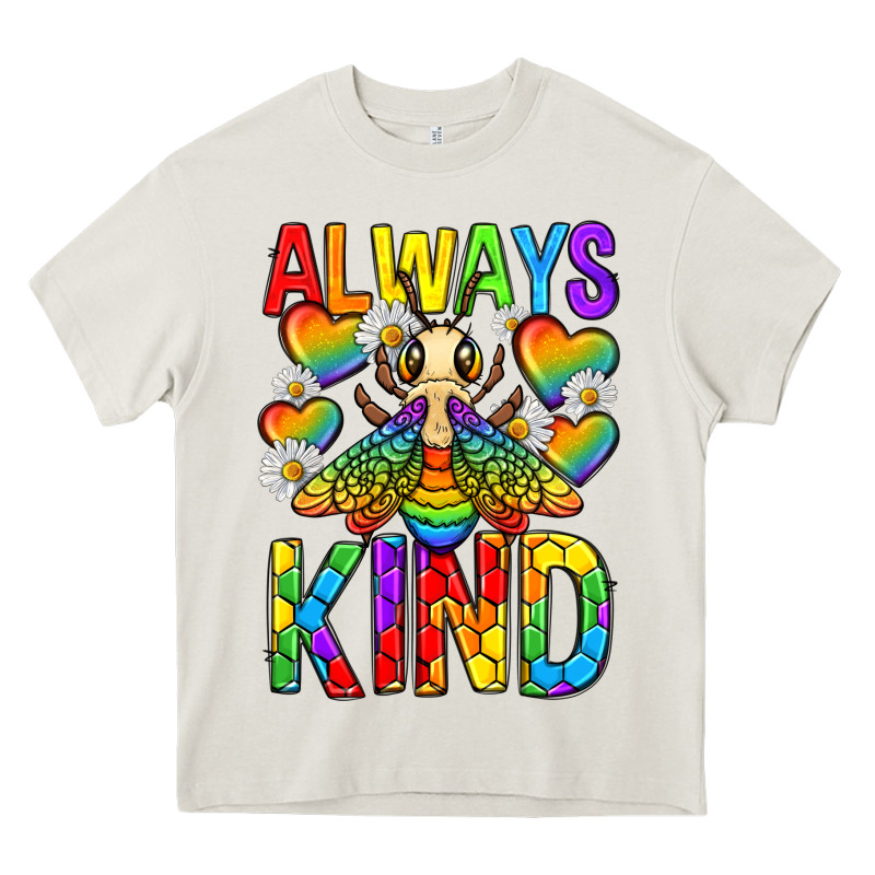 Always Bee Kind Pride Lgbtq Heavy Core Tee by texasbilliewilder | Teevron