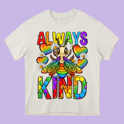 Always Bee Kind Pride Lgbtq Heavy Core Tee Designed By Texasbilliewilder