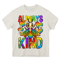 Cream always bee kind pride lgbtq Heavy Core Tee - texasbilliewilder