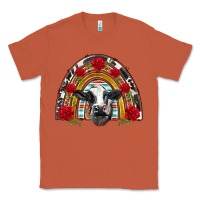 Copper black and white baby cow floral rose rainbow Classic Tee - BarkalooDesign