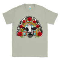 Matcha black and white baby cow floral rose rainbow Classic Tee - BarkalooDesign