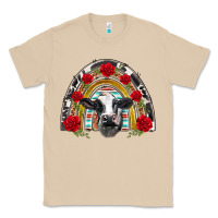 Mushroom black and white baby cow floral rose rainbow Classic Tee - BarkalooDesign