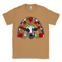 Toasted Coconut black and white baby cow floral rose rainbow Classic Tee - BarkalooDesign